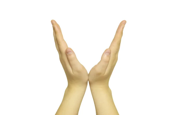 Beyaz eller — Stok fotoğraf