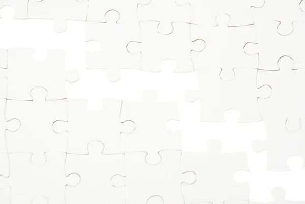 Puzzle auf Weiß — Stockfoto