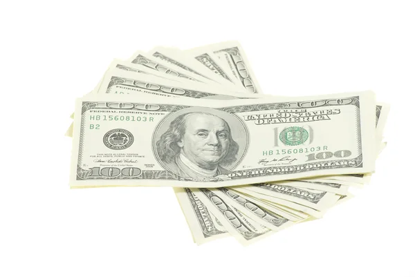 Lot Money Isolated White Background — Stock Photo, Image