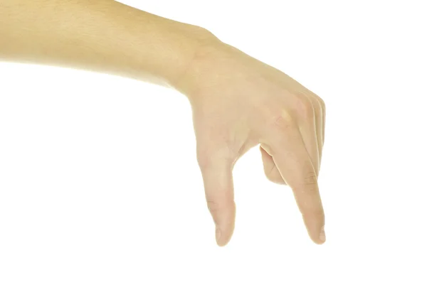 Hand Isolated White Background — Stock Photo, Image
