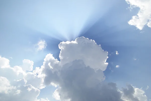 Fondo Cielo Azul Con Diminutas Nubes —  Fotos de Stock