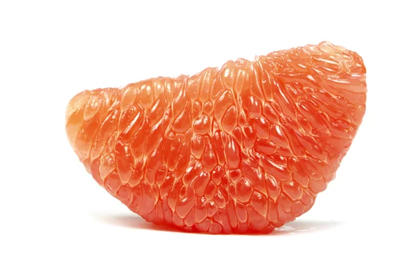 Poloviny Grapefruitu Izolovaných Bílém Pozadí — Stock fotografie