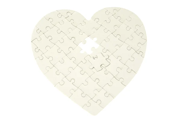 Cuore di puzzle — Foto Stock