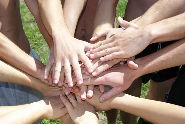 Many Hands Friends — Stock Photo, Image