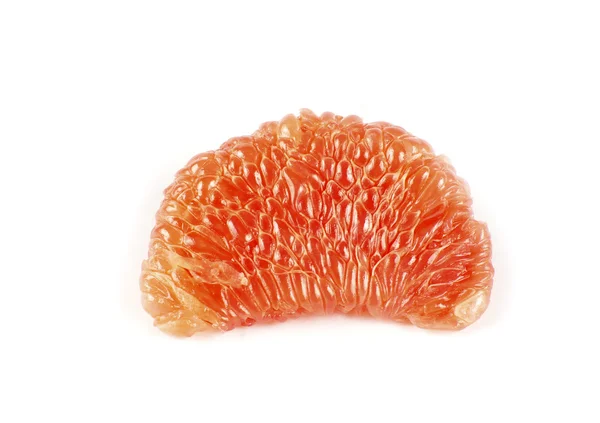 Helften Grapefruit Geïsoleerd Een Witte Achtergrond — Stockfoto