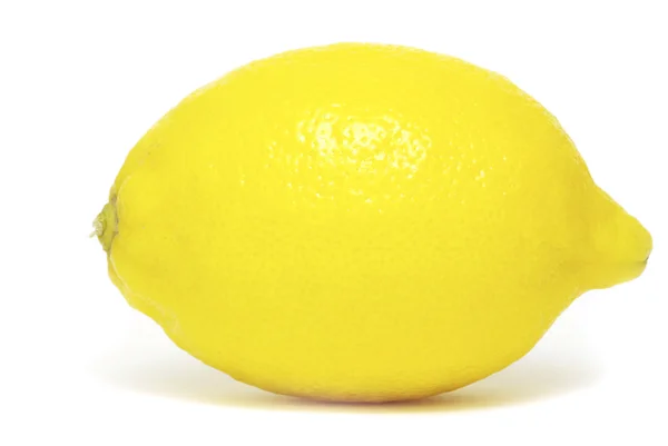 Žluté Čerstvé Citrony Izolované Bílém — Stock fotografie
