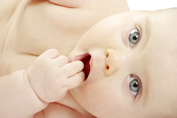 Bebek beyaz doğum — Stok fotoğraf