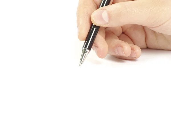 Ручка в руке Стоковое Фото