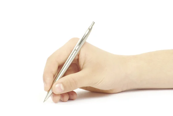 Stift in der Hand — Stockfoto