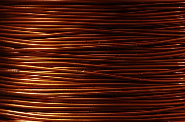 Rolo de fio de cobre — Fotografia de Stock