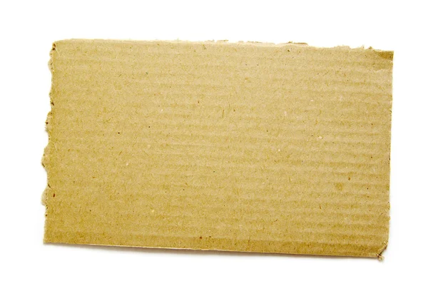 Cardboard on white — Stock Photo, Image