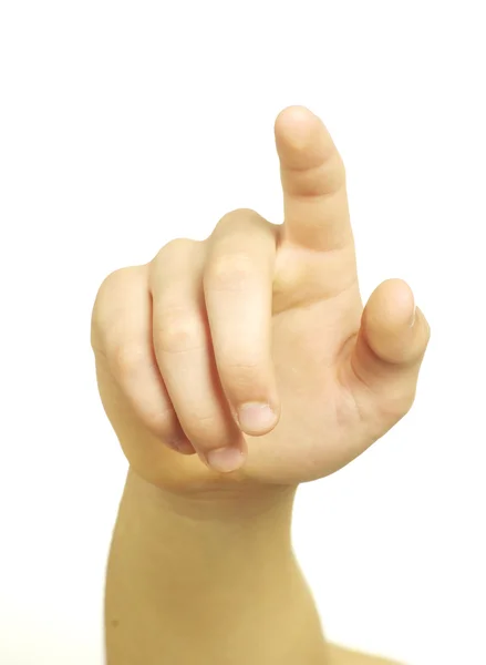 Hand touching — Stock Photo, Image