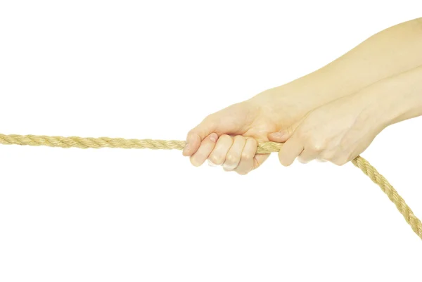 手、ロープ — ストック写真