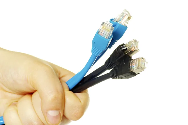 Kabel in der Hand — Stockfoto