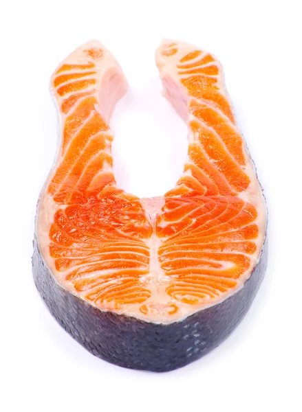 Salmon in white — Stock Photo, Image
