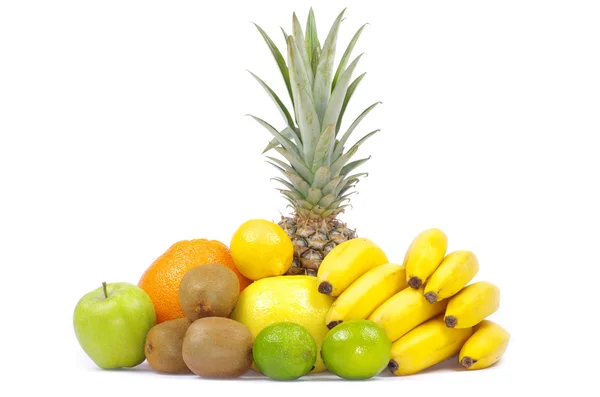 Früchte in weiß — Stockfoto