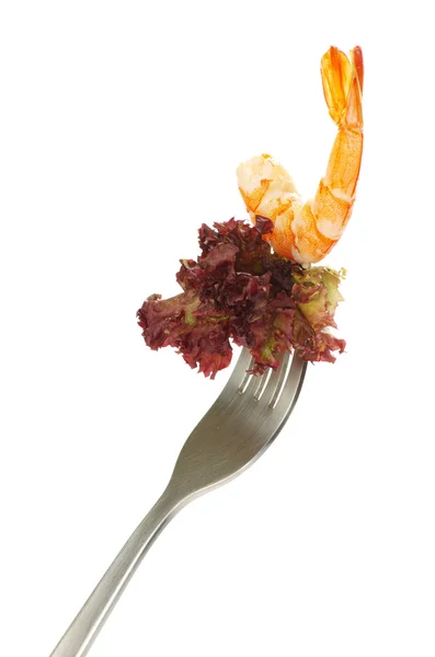 Crevettes à la fourchette — Photo