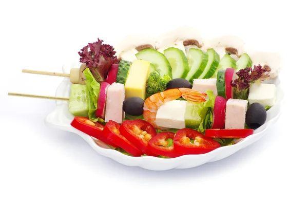 Salade in wit — Stockfoto