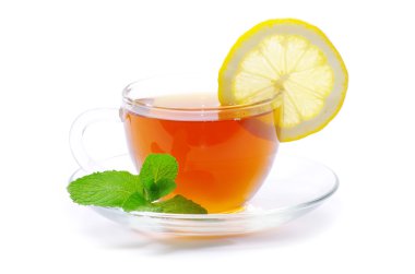 Tea on white clipart