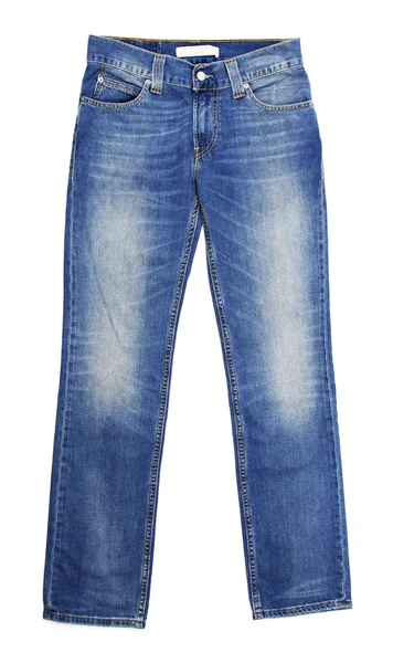 Jeans op wit — Stockfoto