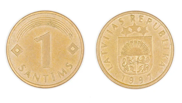 stock image Coin of Latvia