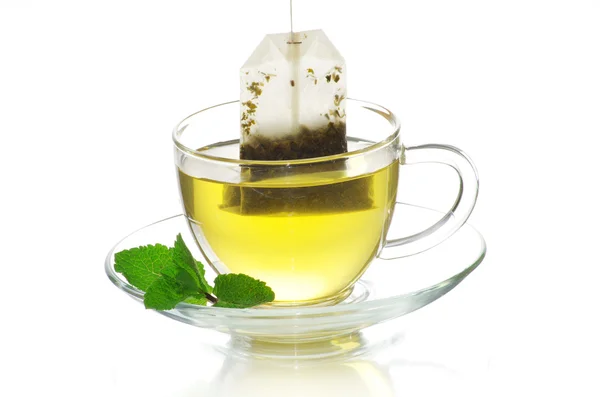 Tè su bianco — Foto Stock