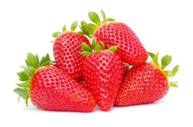 Strawberries on white clipart