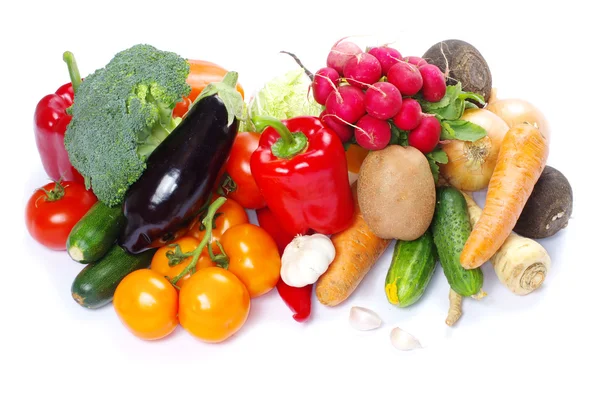 Gemüse auf weiß — Stockfoto