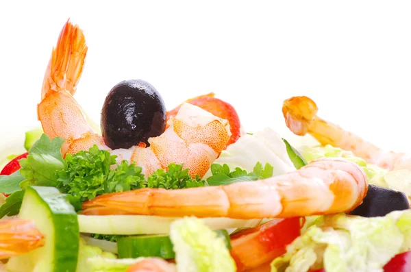 Beyaz üzerine salata — Stok fotoğraf