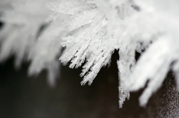 Кристаллы льда — стоковое фото