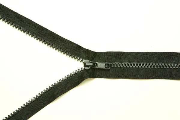 Metal zipper — Stock Photo, Image