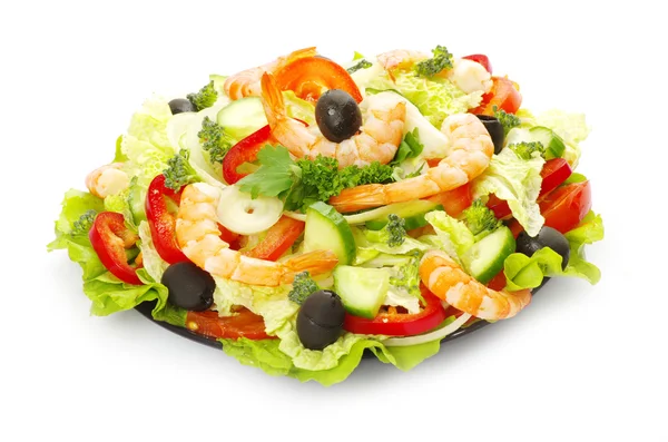 Salade met plaat — Stockfoto
