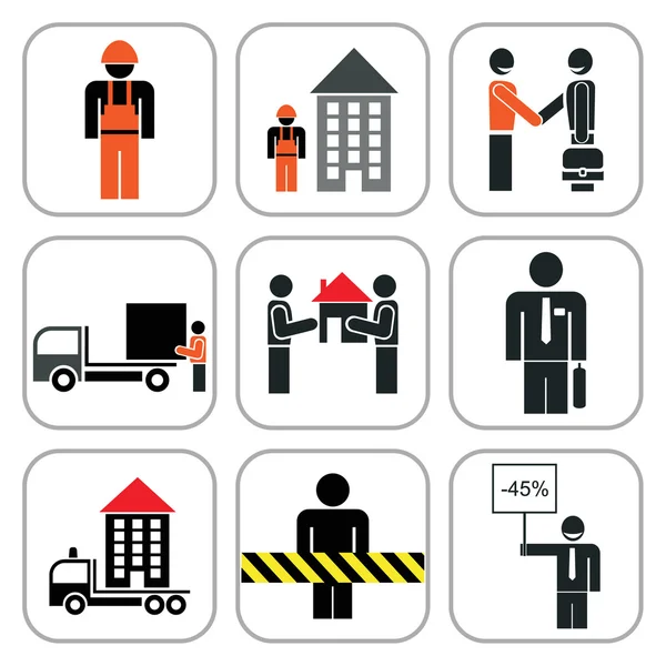 Set of construction icons — Stock Vector