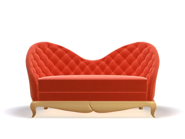 Rotes Sofa — Stockfoto