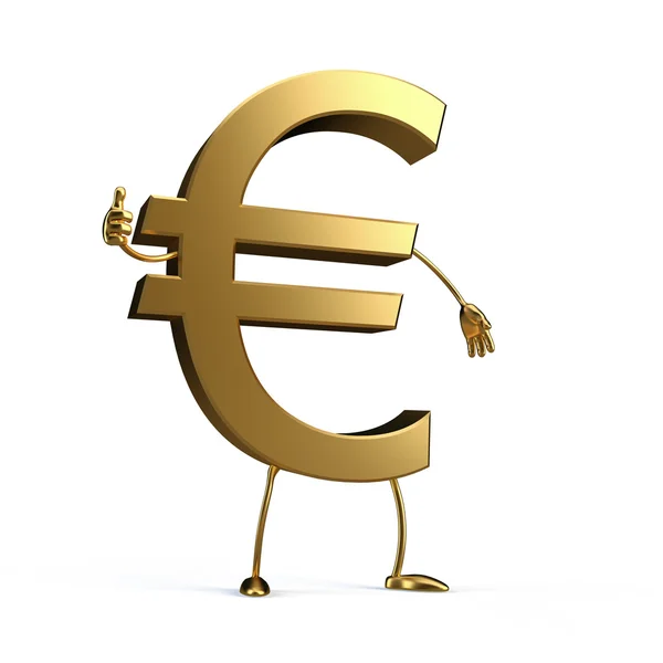 Gold euro — Stock Photo, Image