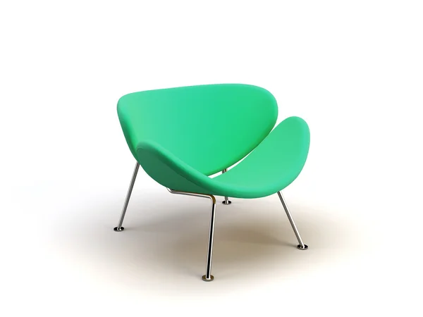 Grön modern stol — Stockfoto