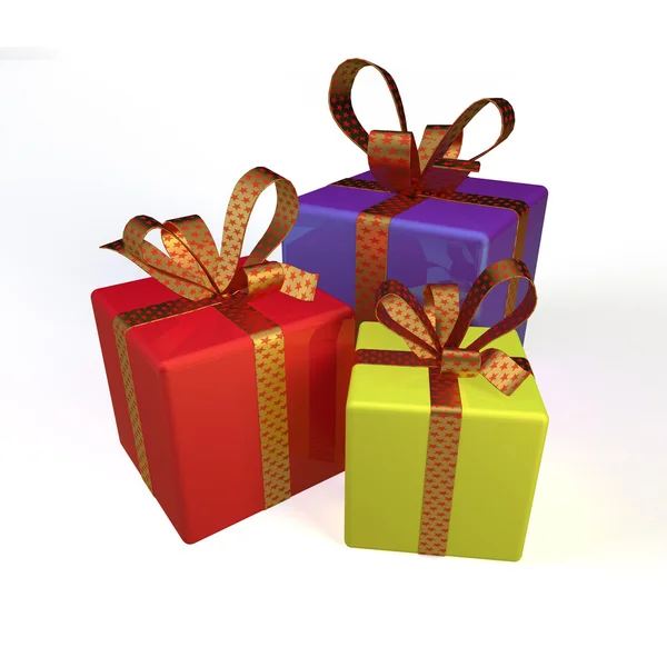 3D-Geschenke — Stockfoto