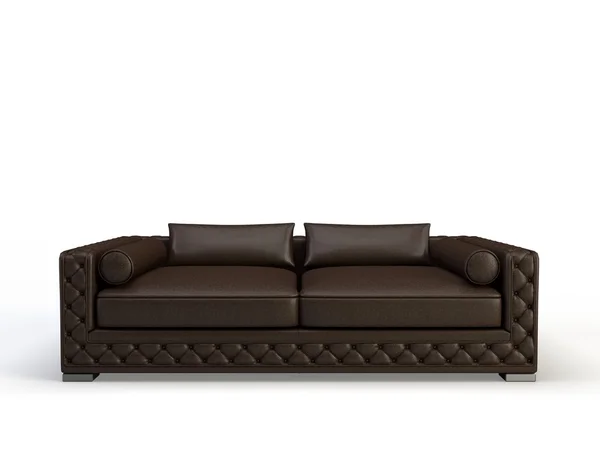 Sofa Zwarte Achtergrond — Stockfoto
