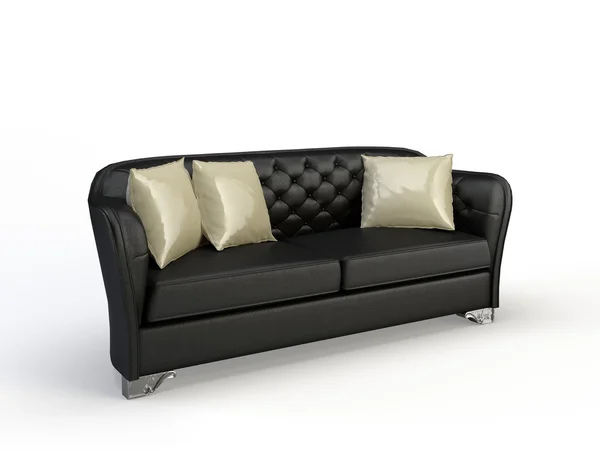 Sofa Black Background — Stock Photo, Image
