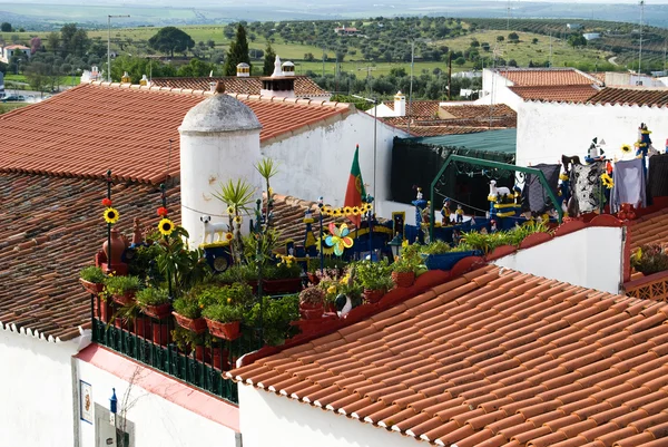 Zobacz na dachu miasta Portugalii — Zdjęcie stockowe