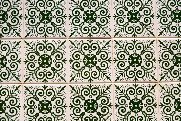 Traditional ceramic on portugal houses — Stock Photo, Image
