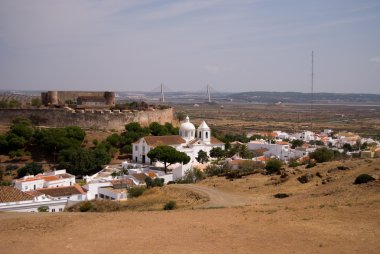View on old portugal city, Castro Marim, Portugal clipart