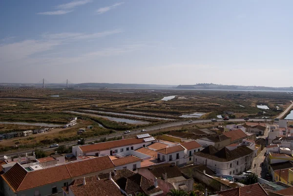 Widok na stare miasto w Portugalii, castro marim, Portugalia — Zdjęcie stockowe