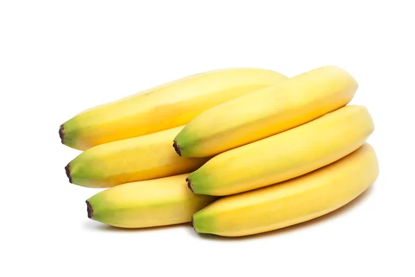 Δέσμη των μπανανών που απομονώνονται σε λευκό φόντο — Φωτογραφία Αρχείου