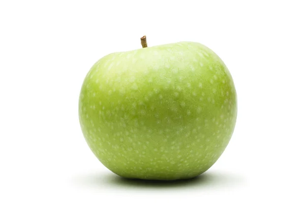 Свежий зеленый яблоко изолированы на белом фоне — стоковое фото
