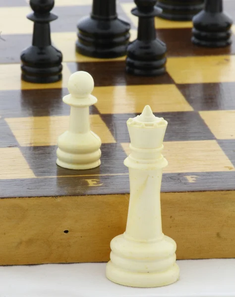 Pawn rised to the queen — Stock Photo, Image