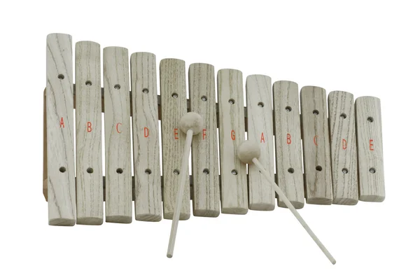 Деревянный ксилофон — стоковое фото