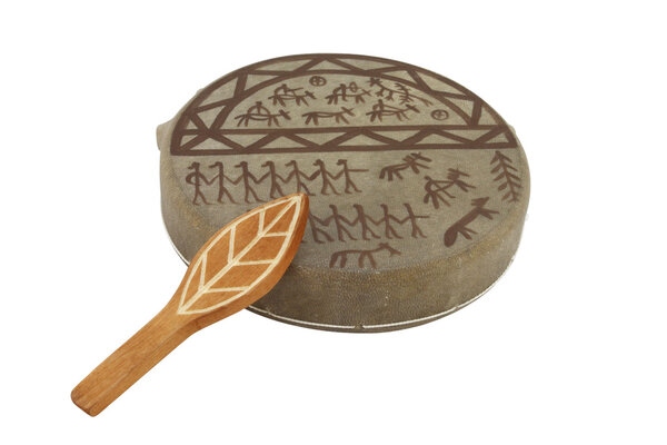 The image of shaman tambourine
