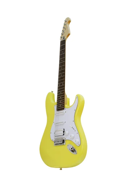 Yellow electric guitar — Stock Photo, Image
