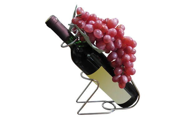 Wine and the grapes — Stock Photo, Image